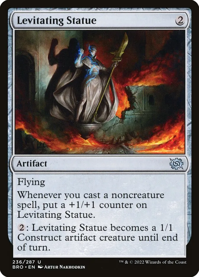 Levitating Statue Front Face