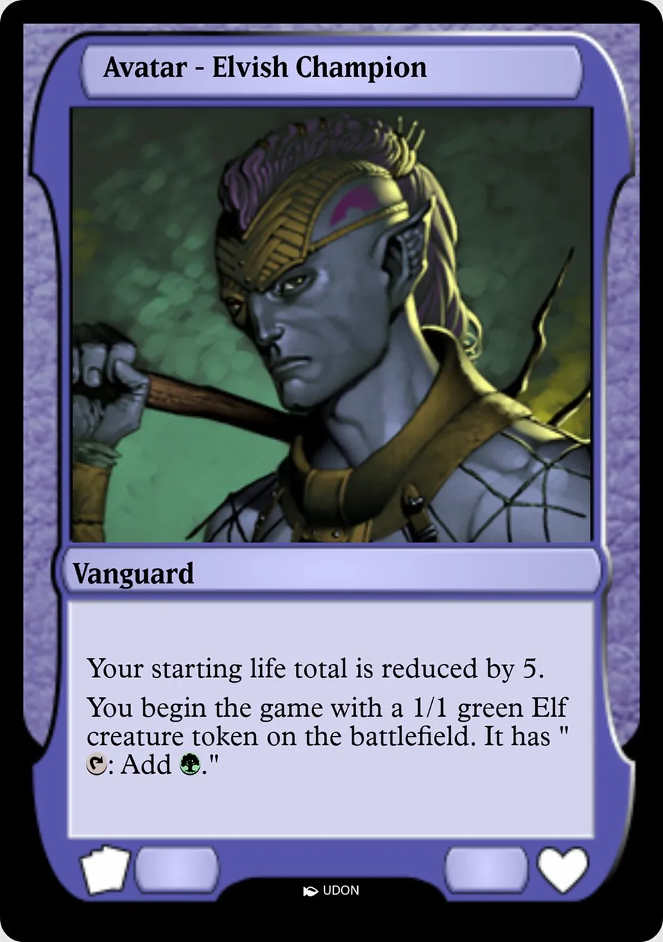 Elvish Champion Avatar Front Face