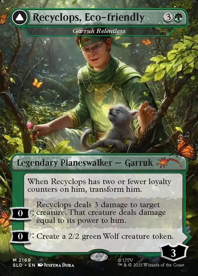 Garruk Relentless // Garruk, the Veil-Cursed Front Face
