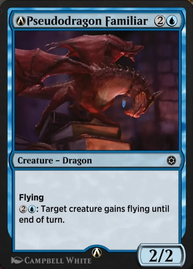 A-Pseudodragon Familiar Front Face
