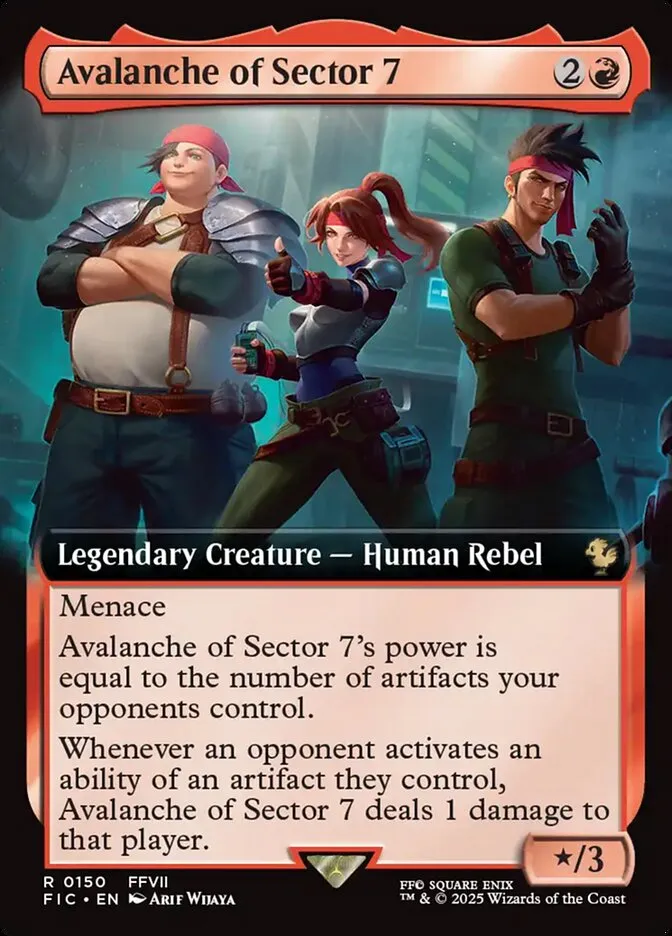Avalanche of Sector 7 Front Face