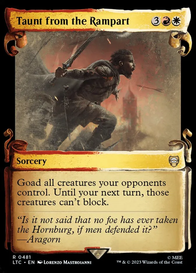 Taunt from the Rampart Front Face