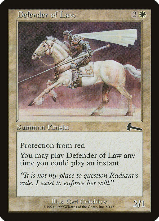 Defender of Law Front Face