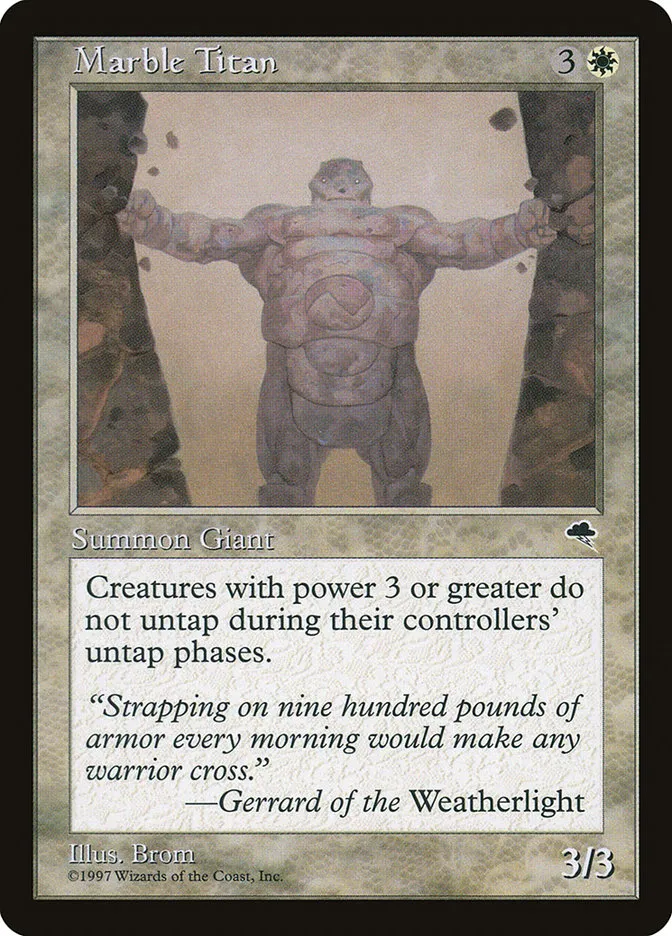Marble Titan Front Face