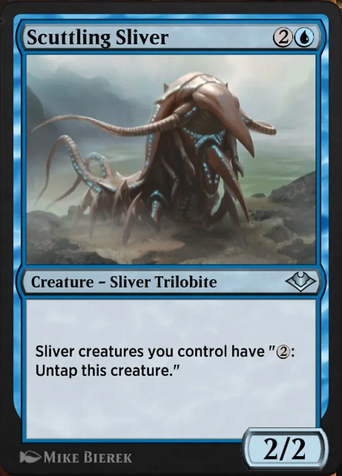 Scuttling Sliver Front Face