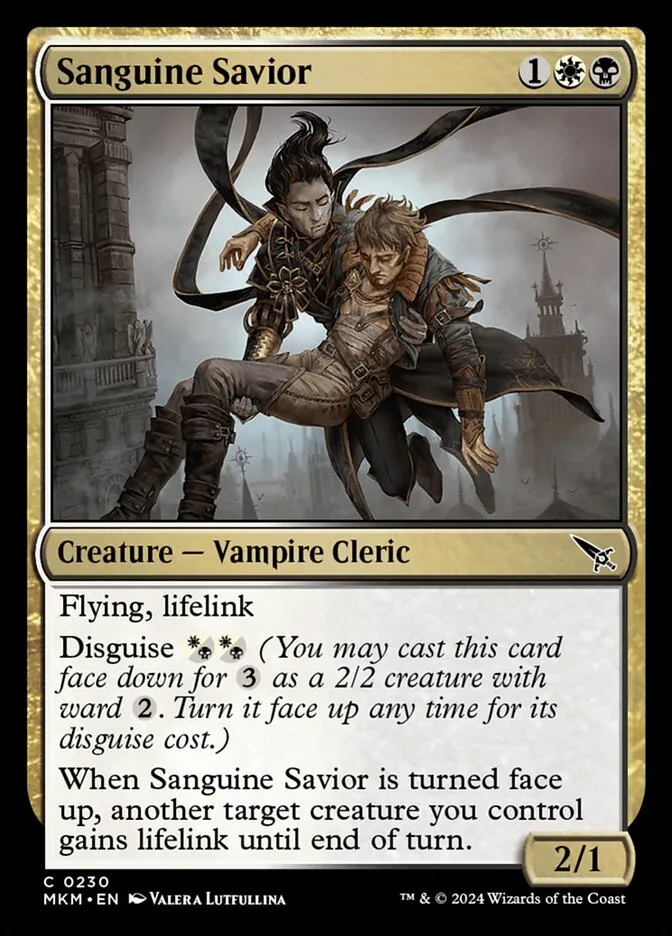 Sanguine Savior Front Face