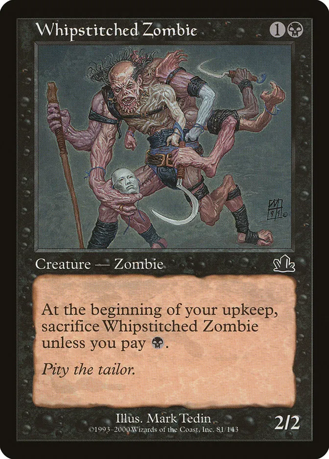 Whipstitched Zombie Front Face