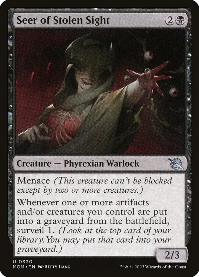 Seer of Stolen Sight Front Face