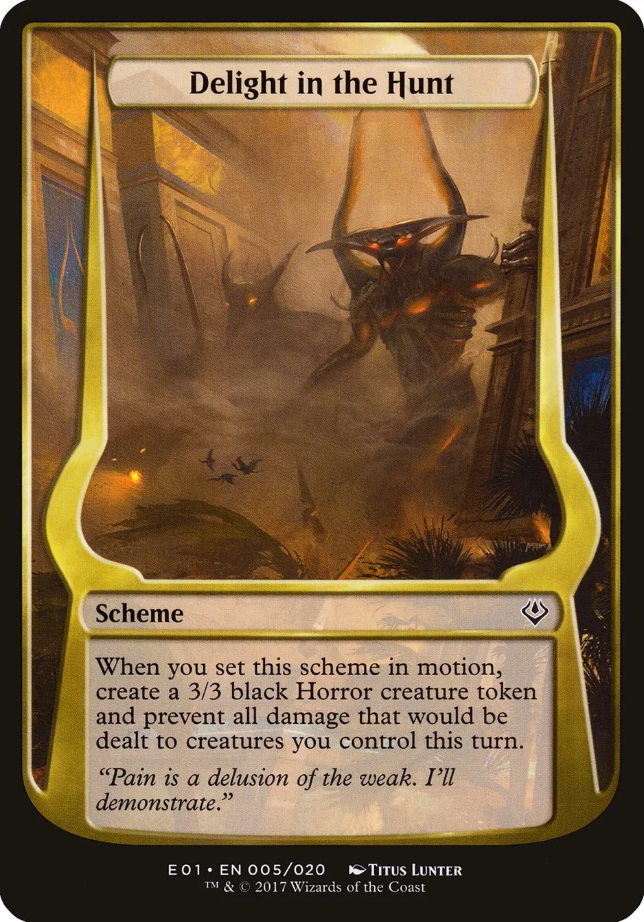 Delight in the Hunt Front Face