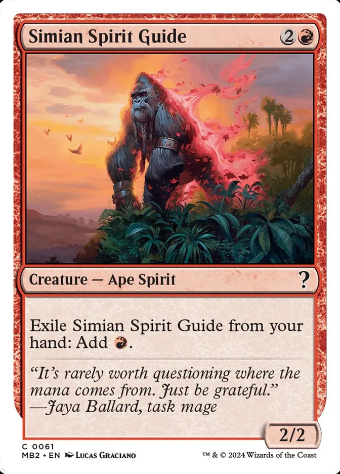 Simian Spirit Guide Front Face