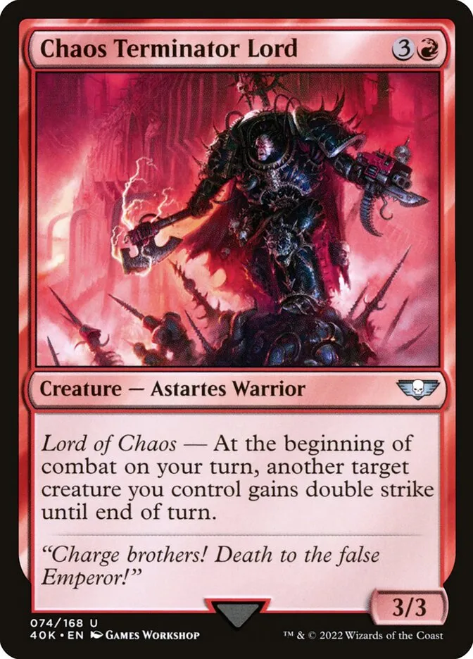 Chaos Terminator Lord Front Face