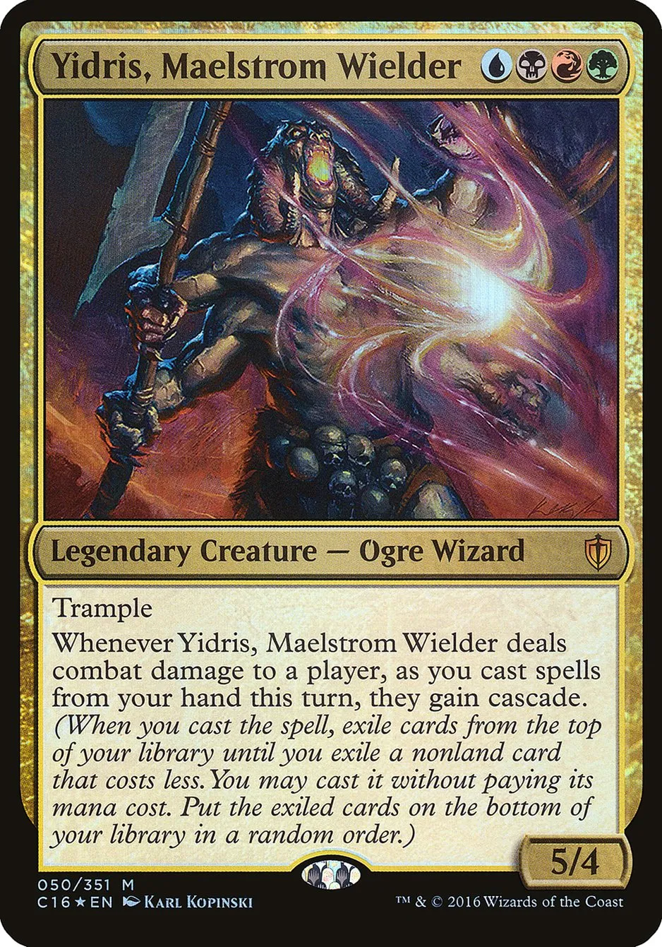 Yidris, Maelstrom Wielder Front Face
