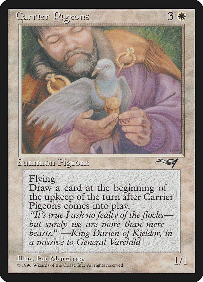 Carrier Pigeons Front Face