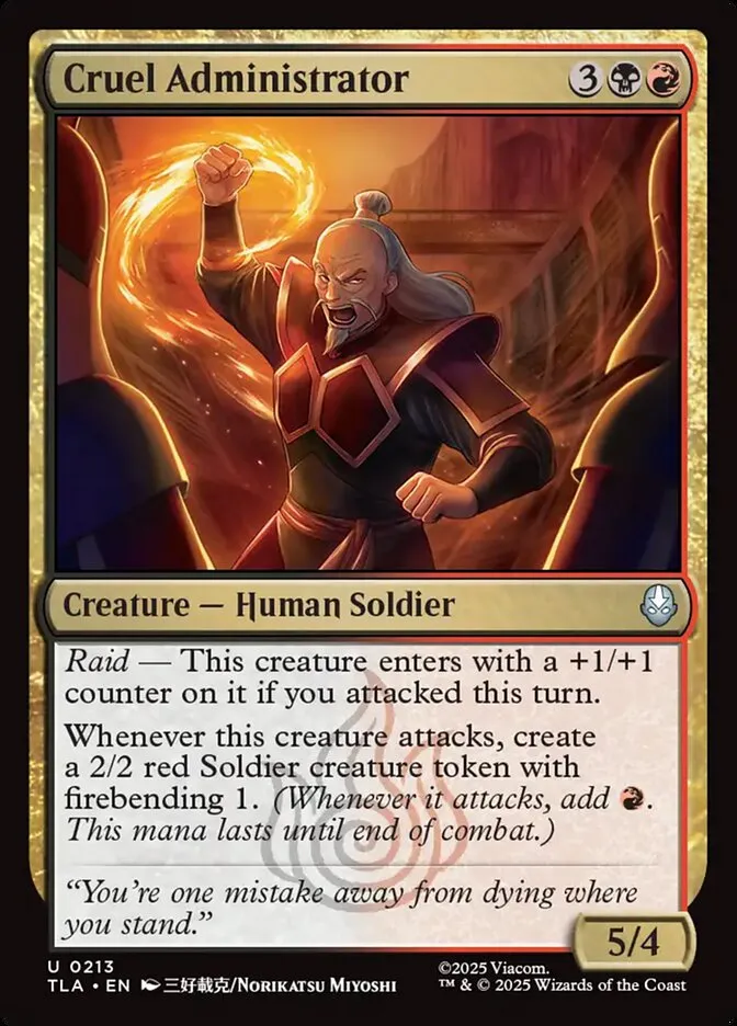 Cruel Administrator Front Face