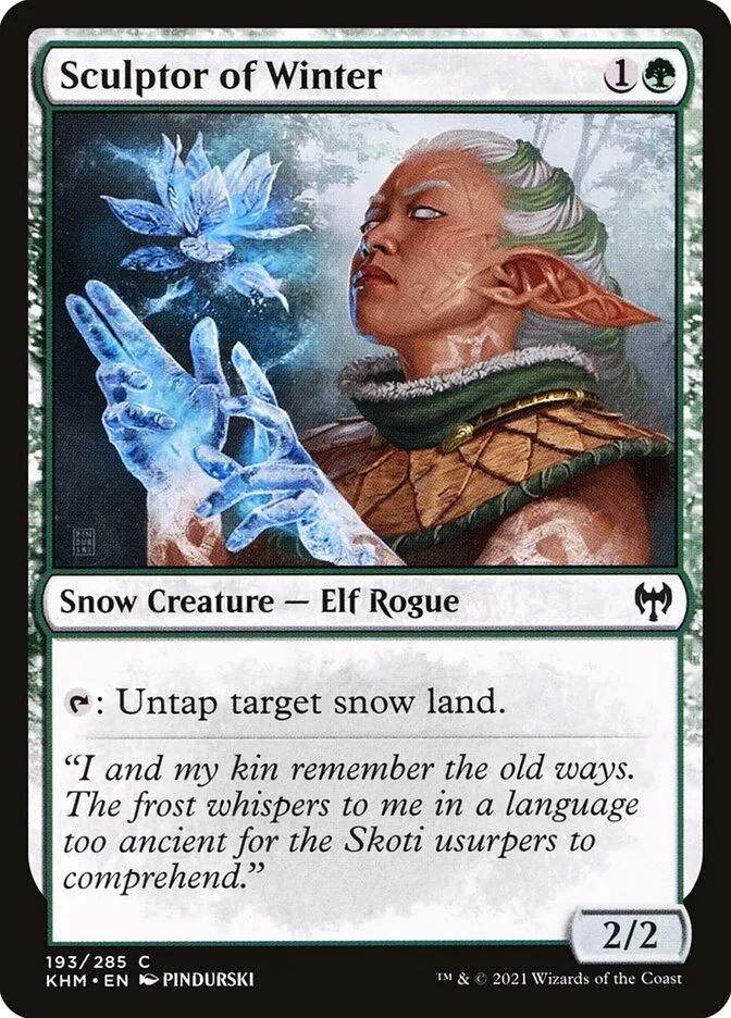 Sculptor of Winter Front Face