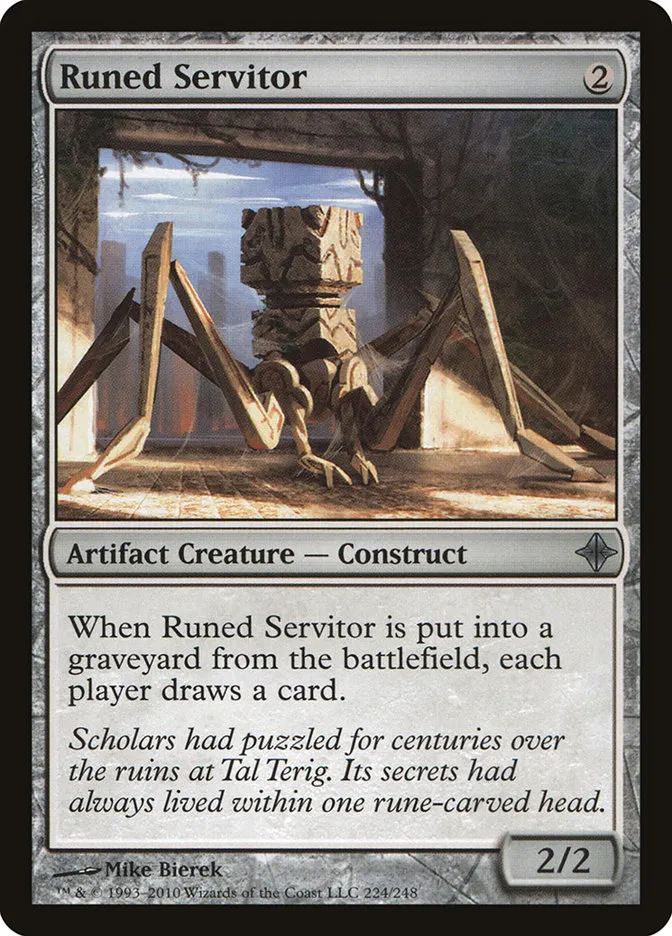 Runed Servitor Front Face