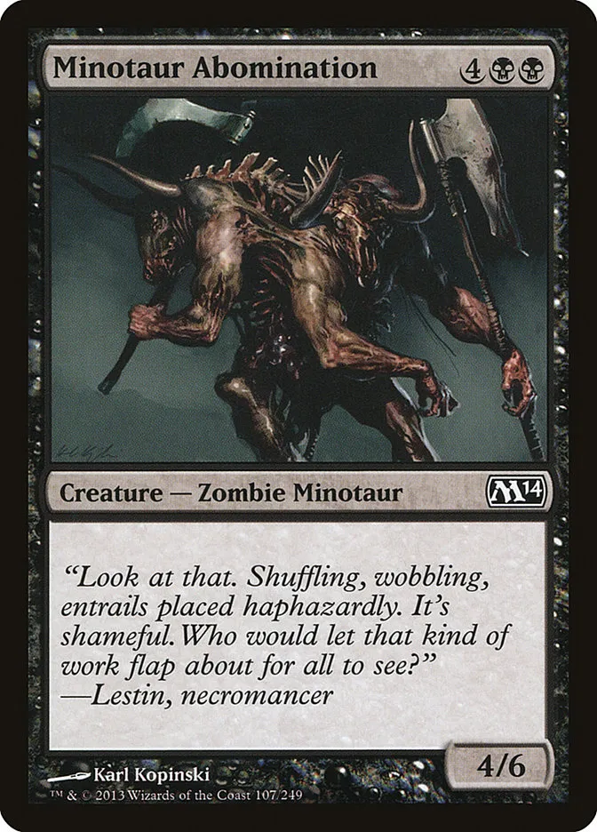 Minotaur Abomination Front Face
