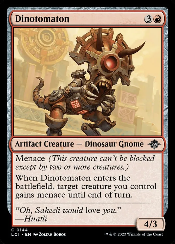 Dinotomaton Front Face