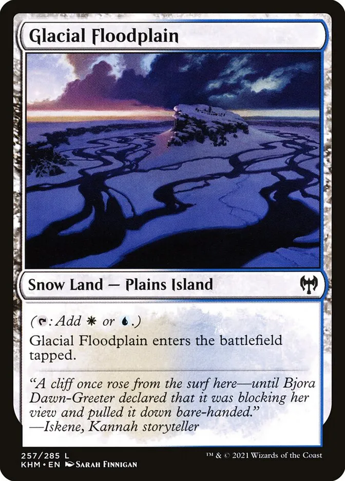 Glacial Floodplain Front Face