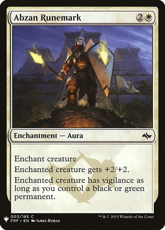 Abzan Runemark Front Face