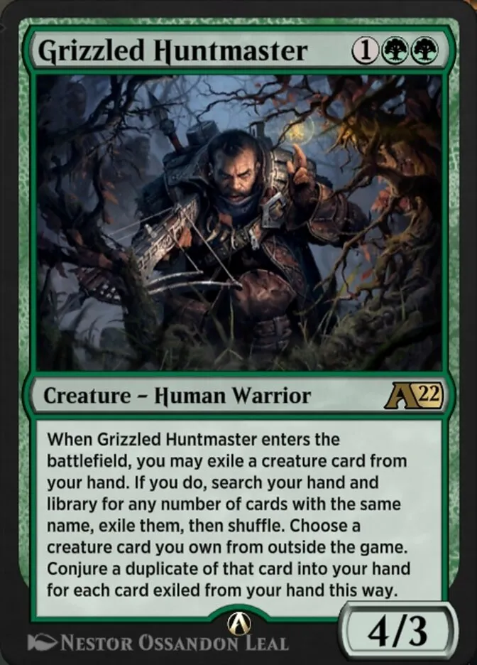 Grizzled Huntmaster Front Face