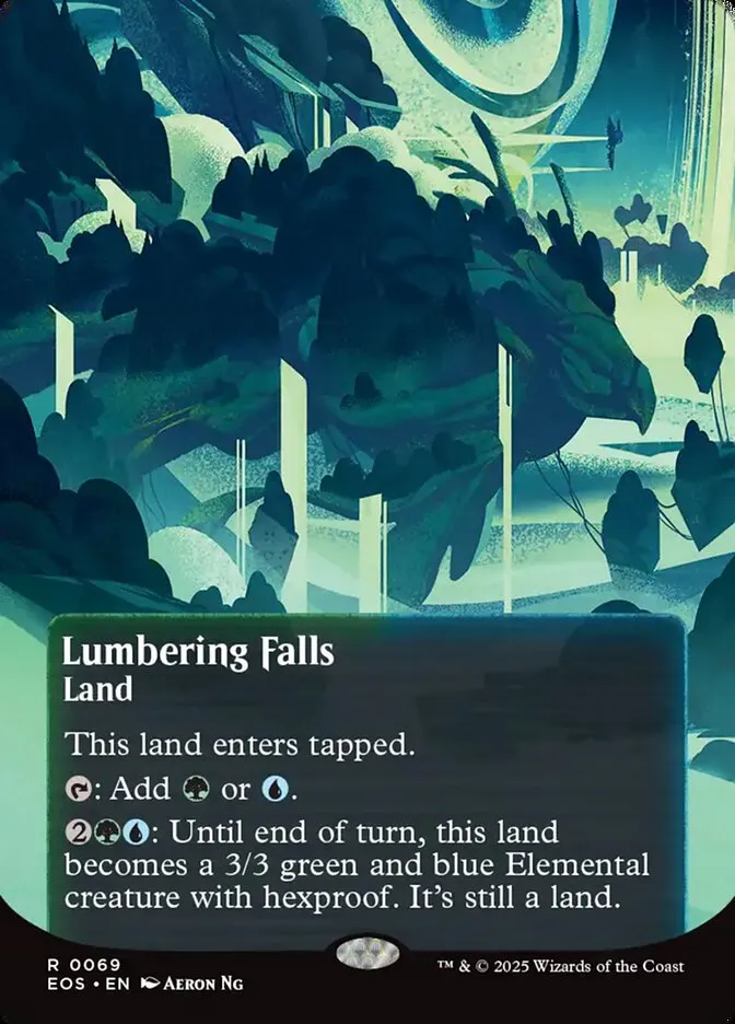 Lumbering Falls Front Face