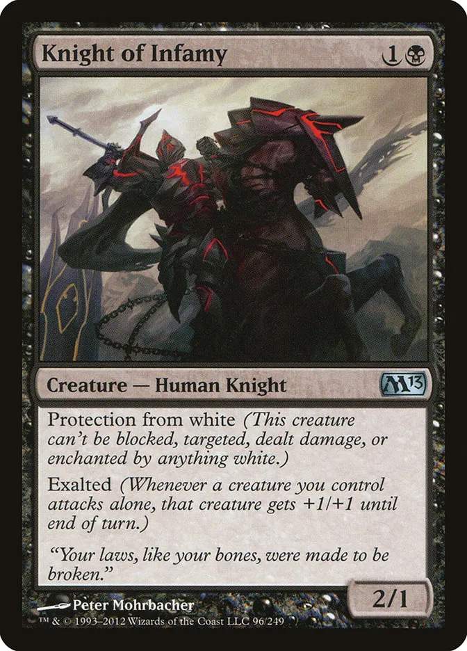 Knight of Infamy Front Face