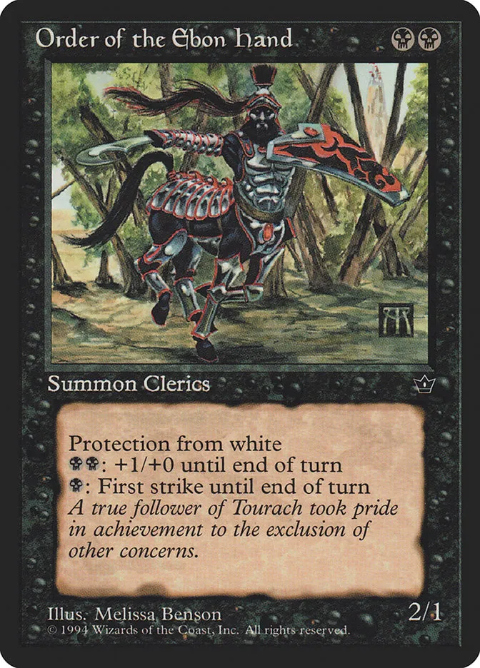 Order of the Ebon Hand Front Face