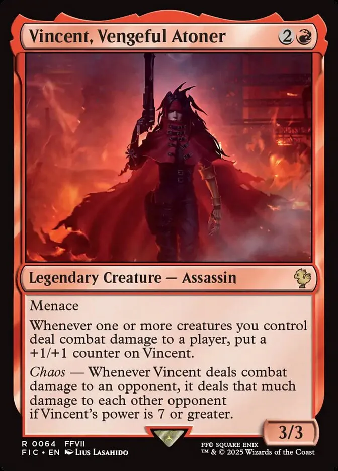 Vincent, Vengeful Atoner Front Face