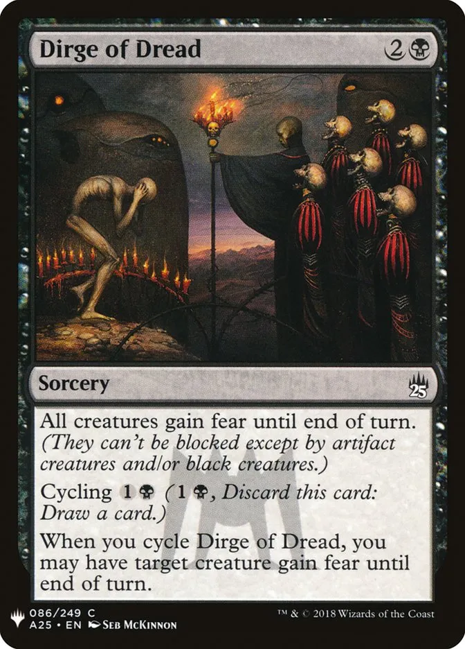 Dirge of Dread Front Face
