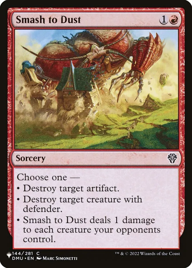 Smash to Dust Front Face