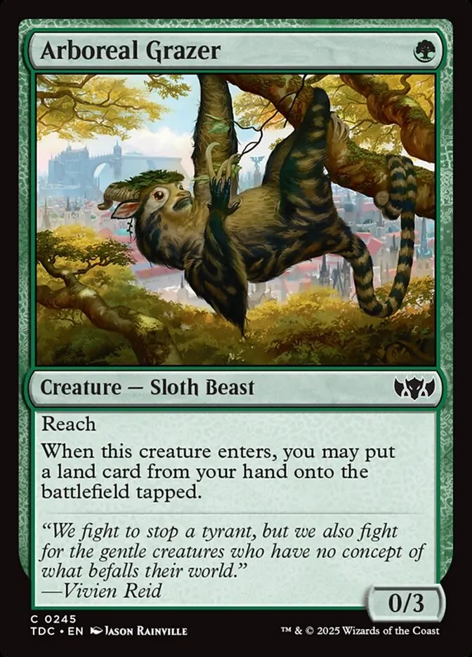 Arboreal Grazer Front Face