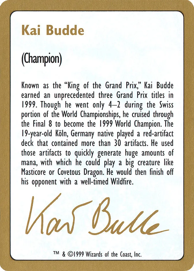 Kai Budde Bio Front Face