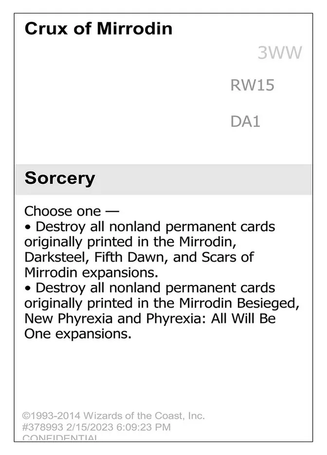 Crux of Mirrodin Front Face