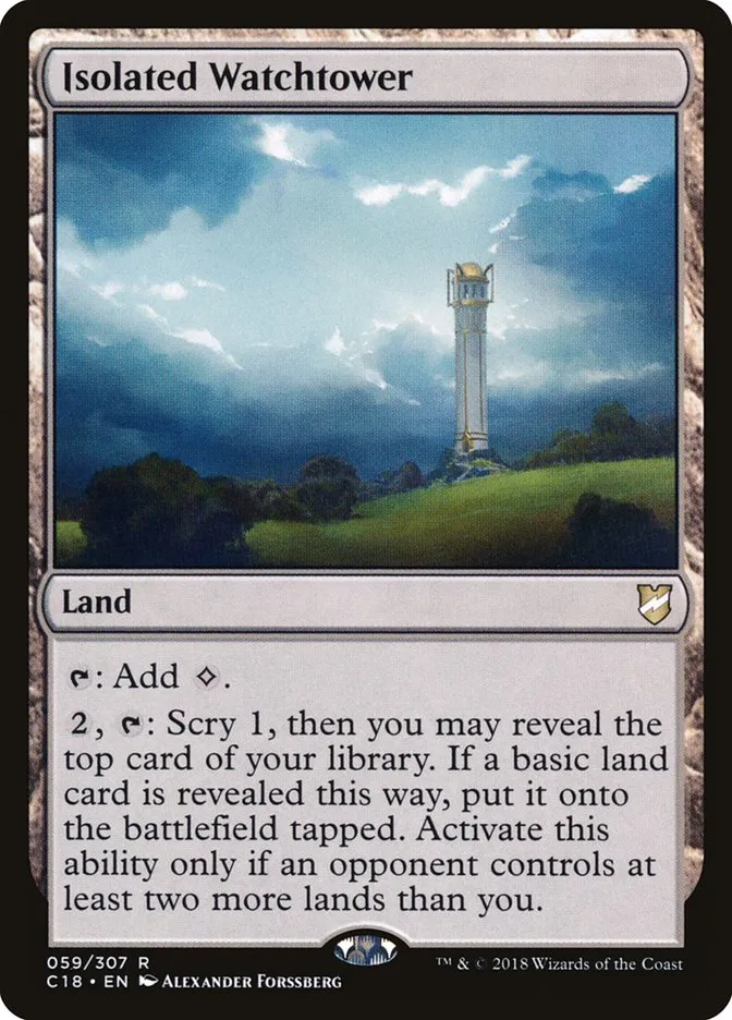Isolated Watchtower Front Face