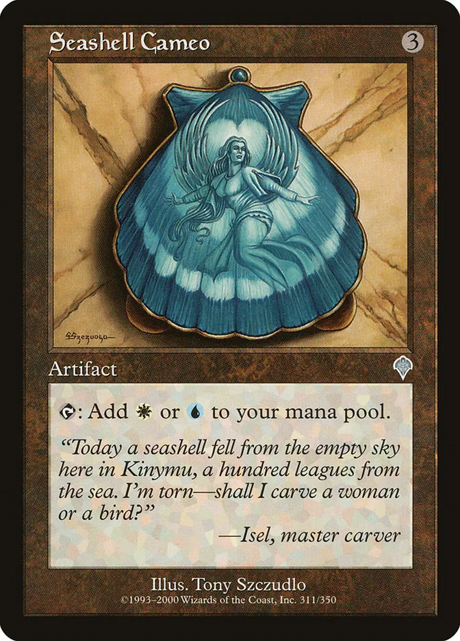 Seashell Cameo Front Face