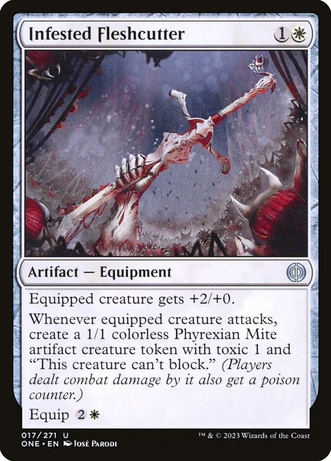 Infested Fleshcutter Front Face