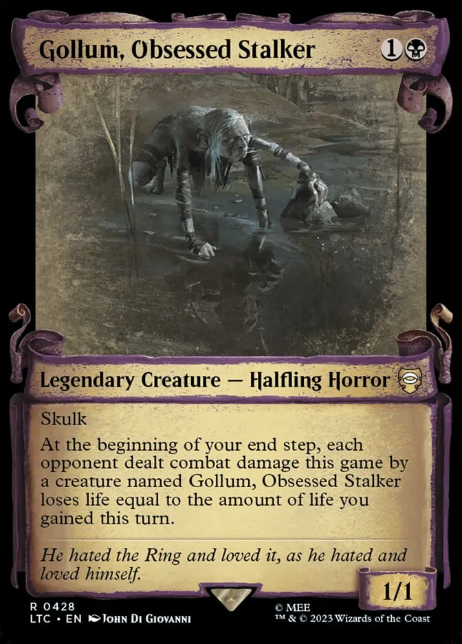 Gollum, Obsessed Stalker Front Face