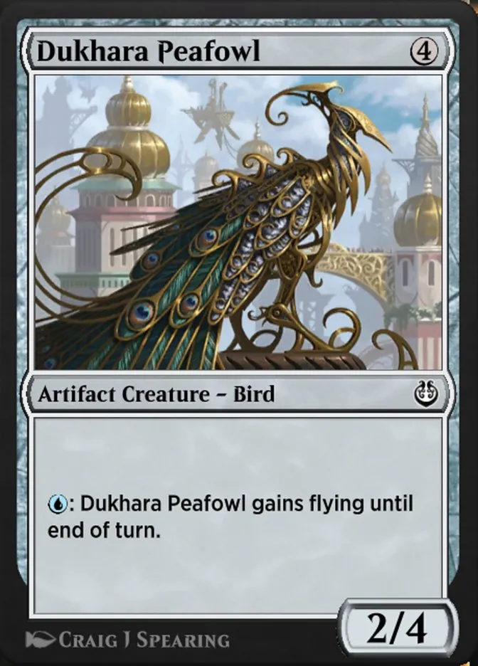 Dukhara Peafowl Front Face