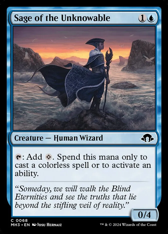Sage of the Unknowable Front Face