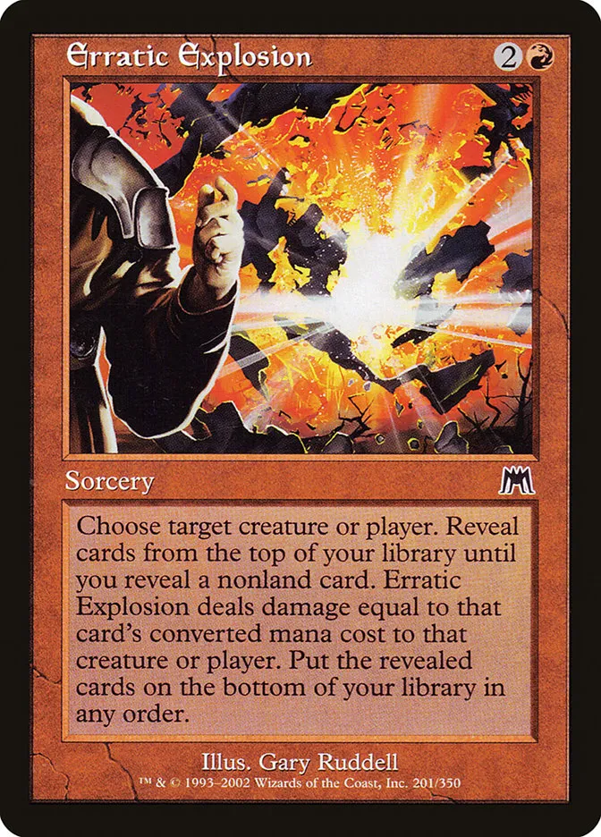 Erratic Explosion Front Face