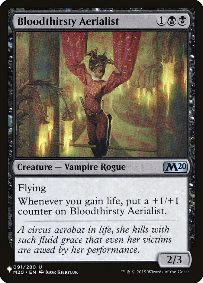 Bloodthirsty Aerialist Front Face