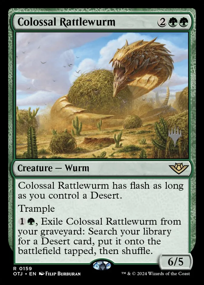 Colossal Rattlewurm Front Face