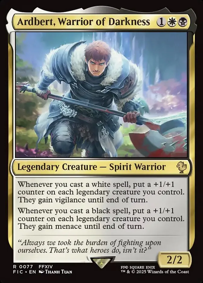 Ardbert, Warrior of Darkness Front Face