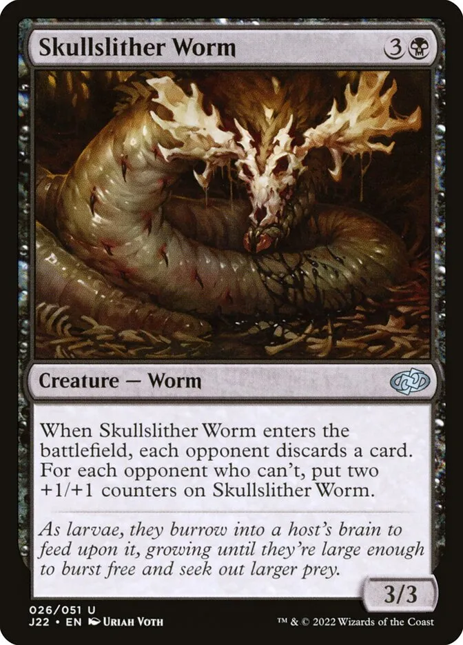 Skullslither Worm Front Face