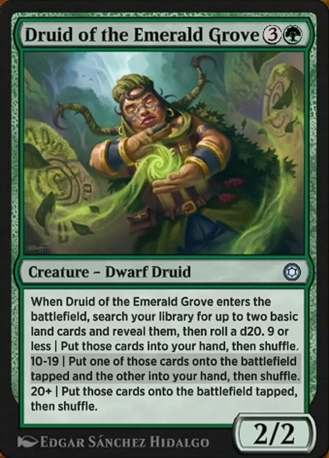 Druid of the Emerald Grove Front Face