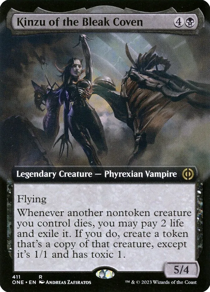 Kinzu of the Bleak Coven Front Face