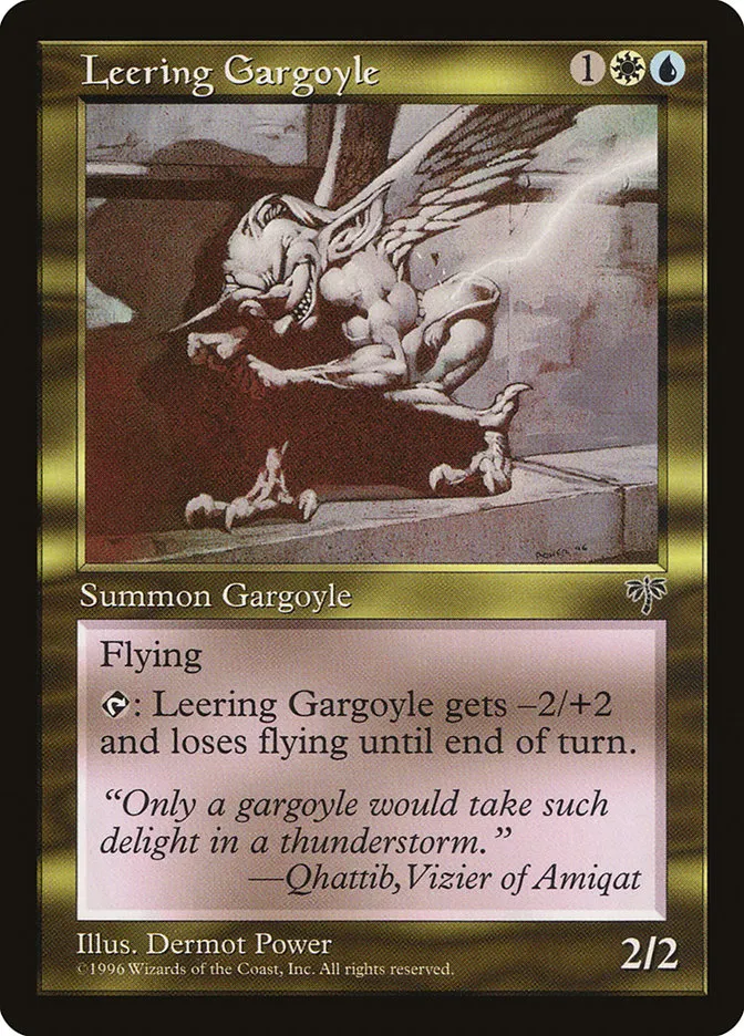 Leering Gargoyle Front Face