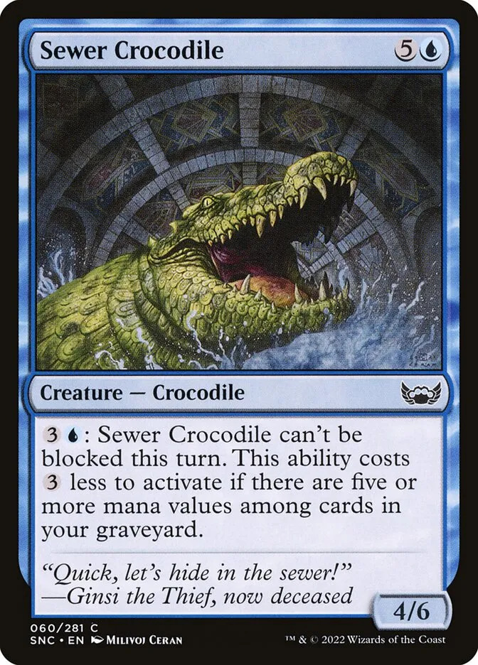 Sewer Crocodile Front Face