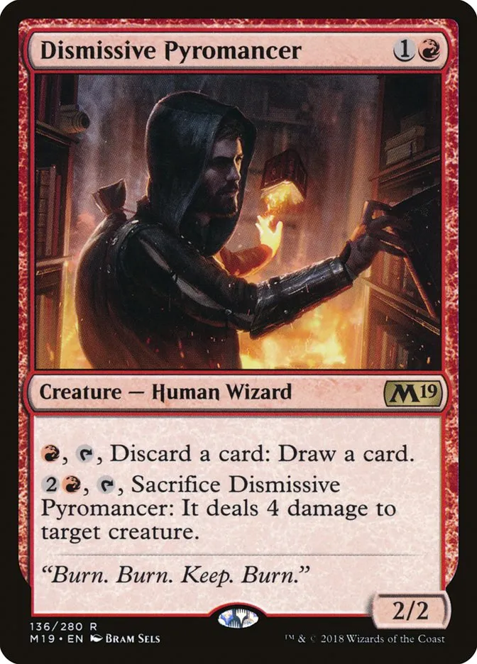 Dismissive Pyromancer Front Face